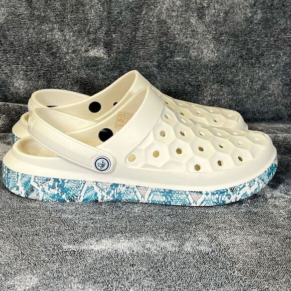 Joybees Womens Varsity Clog Graphic Bone Snakeskin 10/ Men’s 8 - Picture 3 of 7